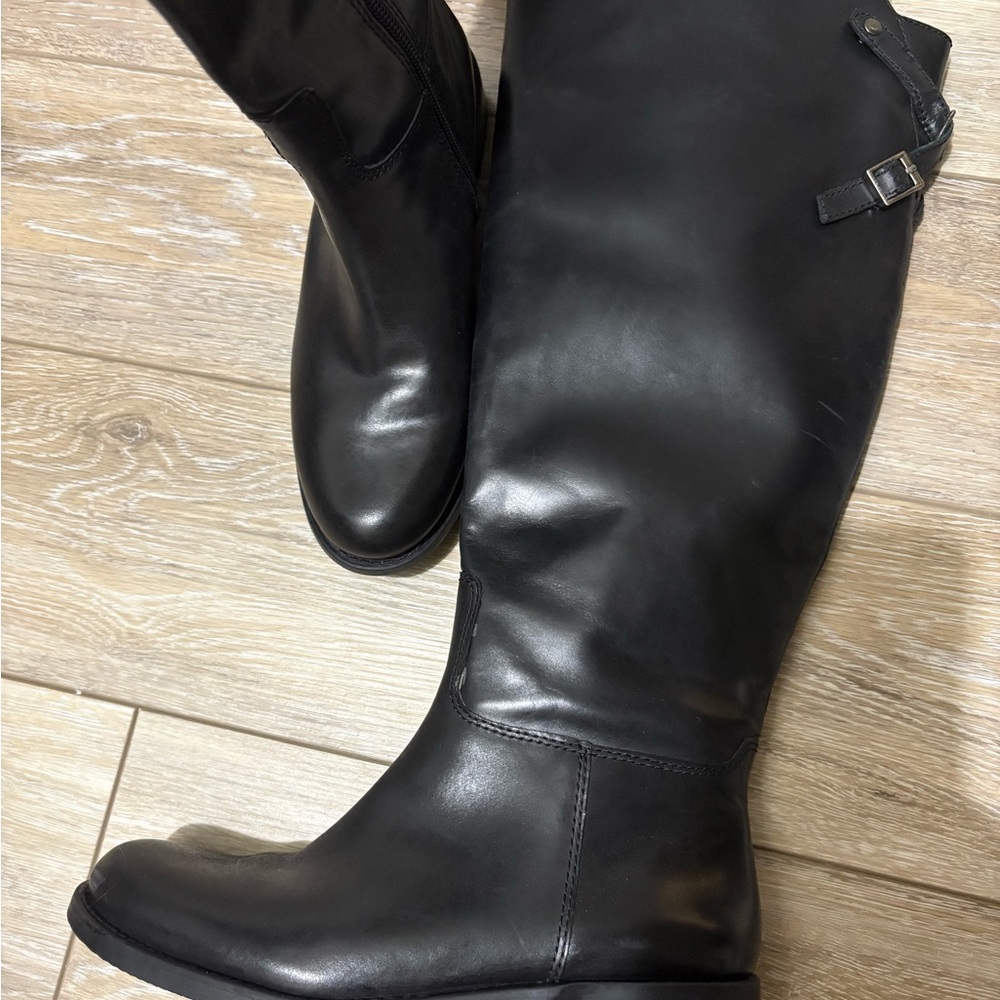 Vince Camuto Black Leather Women's Boots